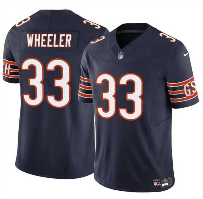 Men & Women & Youth Chicago Bears #33 Ian Wheeler Navy 2023 F.U.S.E. Vapor Football Stitched Jersey